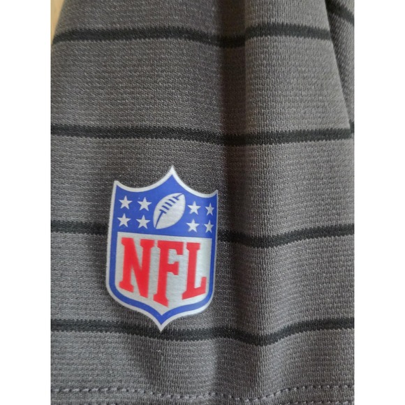 Tampa Bay Buccaneers Shirt Mens Medium Gray NFL Football Nike Dri Fit Polo - Picture 7 of 11